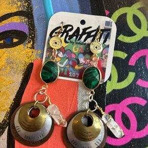 Women Earrings - Malachite